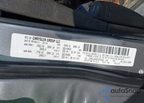 2014 Dodge Durango Limited from USA, damaged, VIN 1C4RDJDG4EC973493